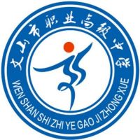 文山市职业高级中学logo